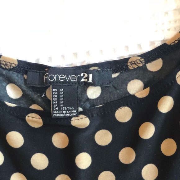 Polkadot 3/4 length Forever XXI Dress - Picture 5 of 5